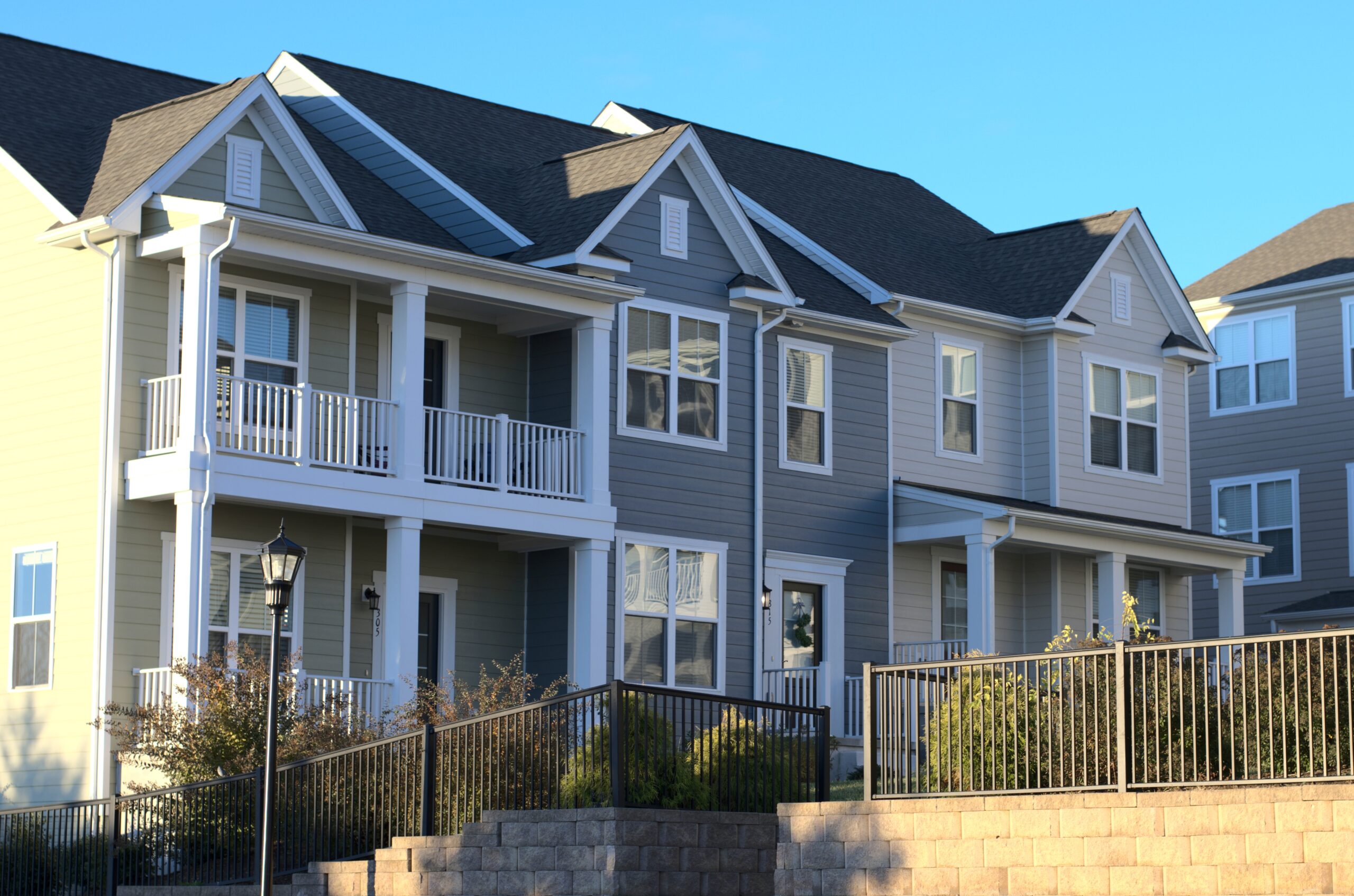 Townhouses,In,A,Housing,Community.,Home,Ownership,Or,Rental,Units rental properties